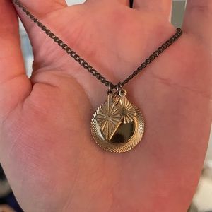 • uo gold geometric charm necklace •